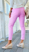 Love Endures Italian Jogger - Pink-180 Joggers-Italianissimo/ SUNNY HOLIDAYS-Coastal Bloom Boutique, find the trendiest versions of the popular styles and looks Located in Indialantic, FL