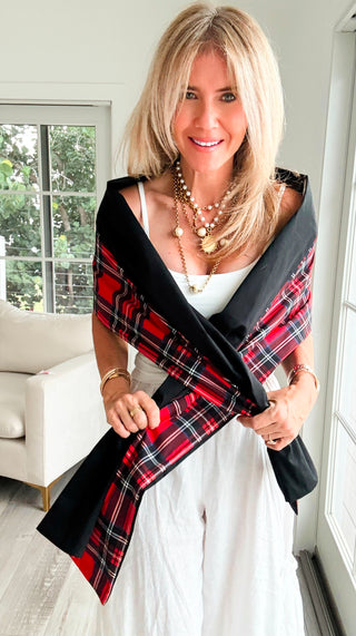 It’s a Wrap - 
Timeless Tartan Italian Wrap