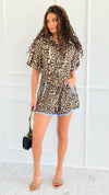 Safari Sunset Button Down Romper-200 Dresses/Jumpsuits/Rompers-Anniewear-Coastal Bloom Boutique, find the trendiest versions of the popular styles and looks Located in Indialantic, FL