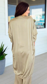 Comfort Silk Touch Italian Cardigan- Gold