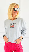 Short & Sweet Pup Sweatshirt-140 Sweaters-Sweet Claire-Coastal Bloom Boutique, find the trendiest versions of the popular styles and looks Located in Indialantic, FL