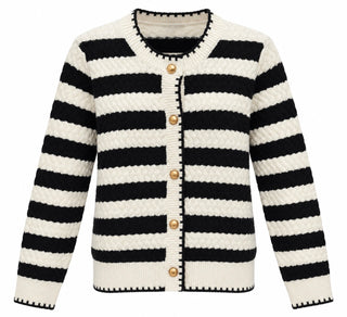 Striped Knit Cardigan