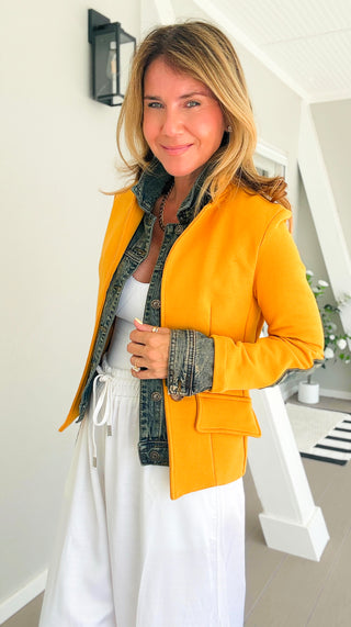 The Milan Edit Italian Jacket - Mustard