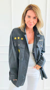 Ranked-Up Italian Jacket- Dark Gray-160 Jackets-V SKY-Coastal Bloom Boutique, find the trendiest versions of the popular styles and looks Located in Indialantic, FL