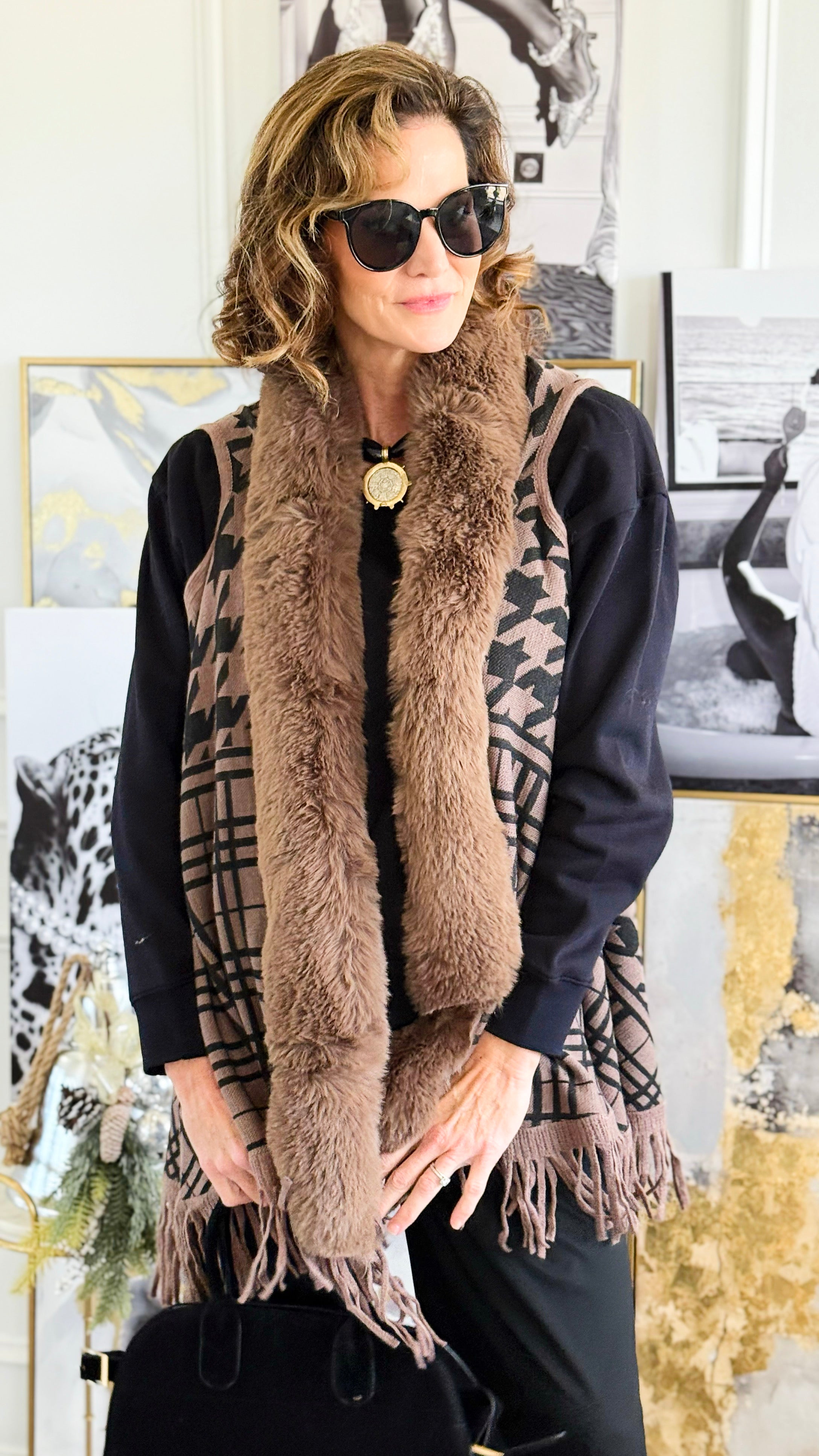 Chalet Luxe Fringe Vest