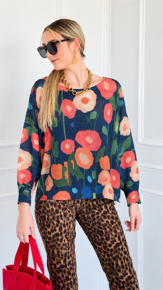 Petal Pop Italian St Tropez Knit- Blue