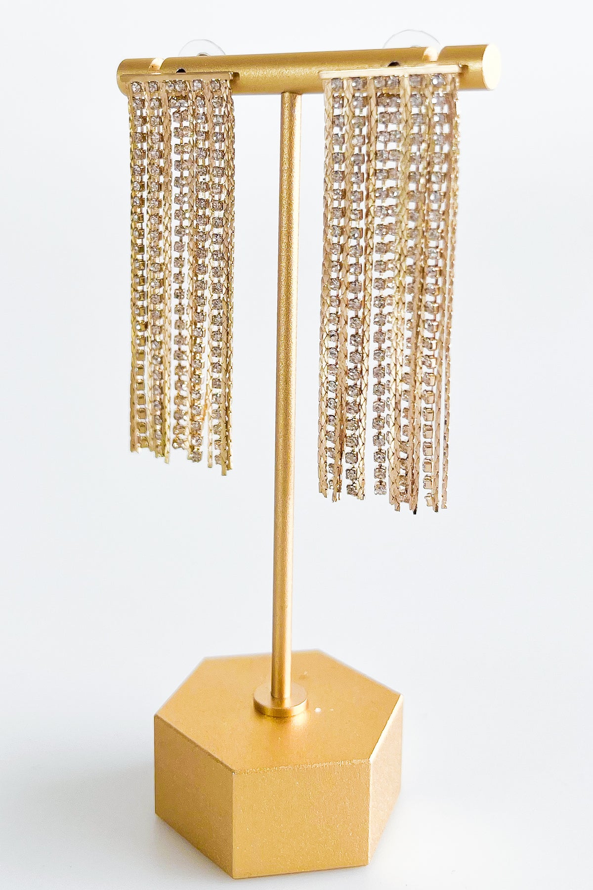 Cupchain Fringe Earrings-230 Jewelry-GS JEWELRY-Coastal Bloom Boutique, find the trendiest versions of the popular styles and looks Located in Indialantic, FL