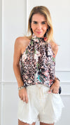 Tropical Safari Italian Top-100 Sleeveless Tops-Italianissimo-Coastal Bloom Boutique, find the trendiest versions of the popular styles and looks Located in Indialantic, FL