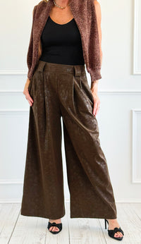 Starlit Italian Flare- Leg Pant- Brown-100 Pants-AZUL MONACO-Coastal Bloom Boutique, find the trendiest versions of the popular styles and looks Located in Indialantic, FL