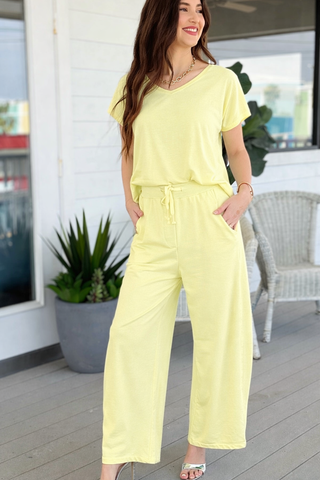 Alys Cotton Italian Top- Yellow