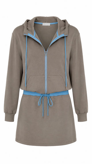 Athletic Zip Skirt Lounge Set