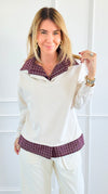 Double Take Italian Top-110 Long Sleeve Tops-BETTER GO-Coastal Bloom Boutique, find the trendiest versions of the popular styles and looks Located in Indialantic, FL