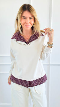Double Take Italian Top-110 Long Sleeve Tops-BETTER GO-Coastal Bloom Boutique, find the trendiest versions of the popular styles and looks Located in Indialantic, FL
