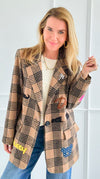 Palm Angels Plaid Italian Jacket-160 Jackets-TATTOO Z-Coastal Bloom Boutique, find the trendiest versions of the popular styles and looks Located in Indialantic, FL
