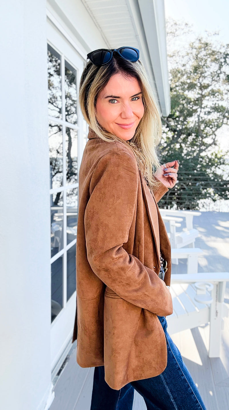 The Per-Suede Era Blazer-160 Jackets-Fate By LFD-Coastal Bloom Boutique, find the trendiest versions of the popular styles and looks Located in Indialantic, FL