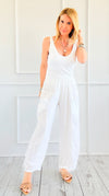 Easy Living Italian Pant - White-170 Bottoms-Tempo-Coastal Bloom Boutique, find the trendiest versions of the popular styles and looks Located in Indialantic, FL