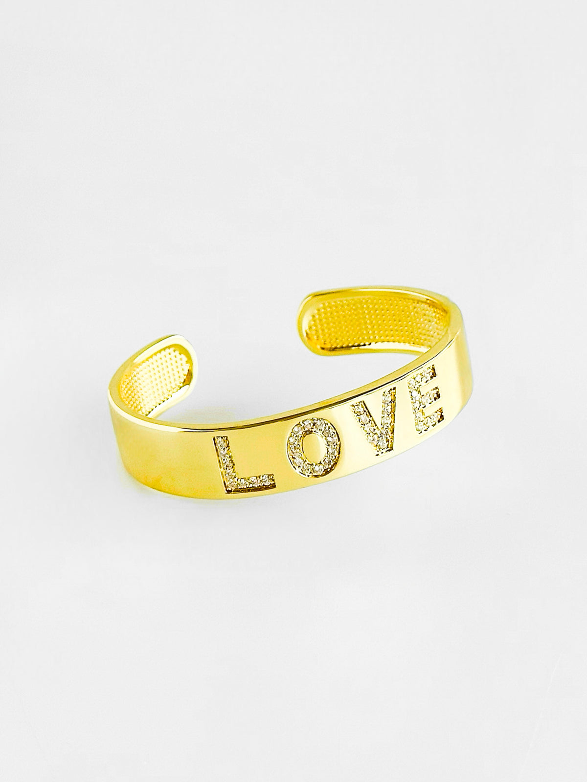 CZ LOVE Cuff Bracelet-230 Jewelry-NYC-Coastal Bloom Boutique, find the trendiest versions of the popular styles and looks Located in Indialantic, FL