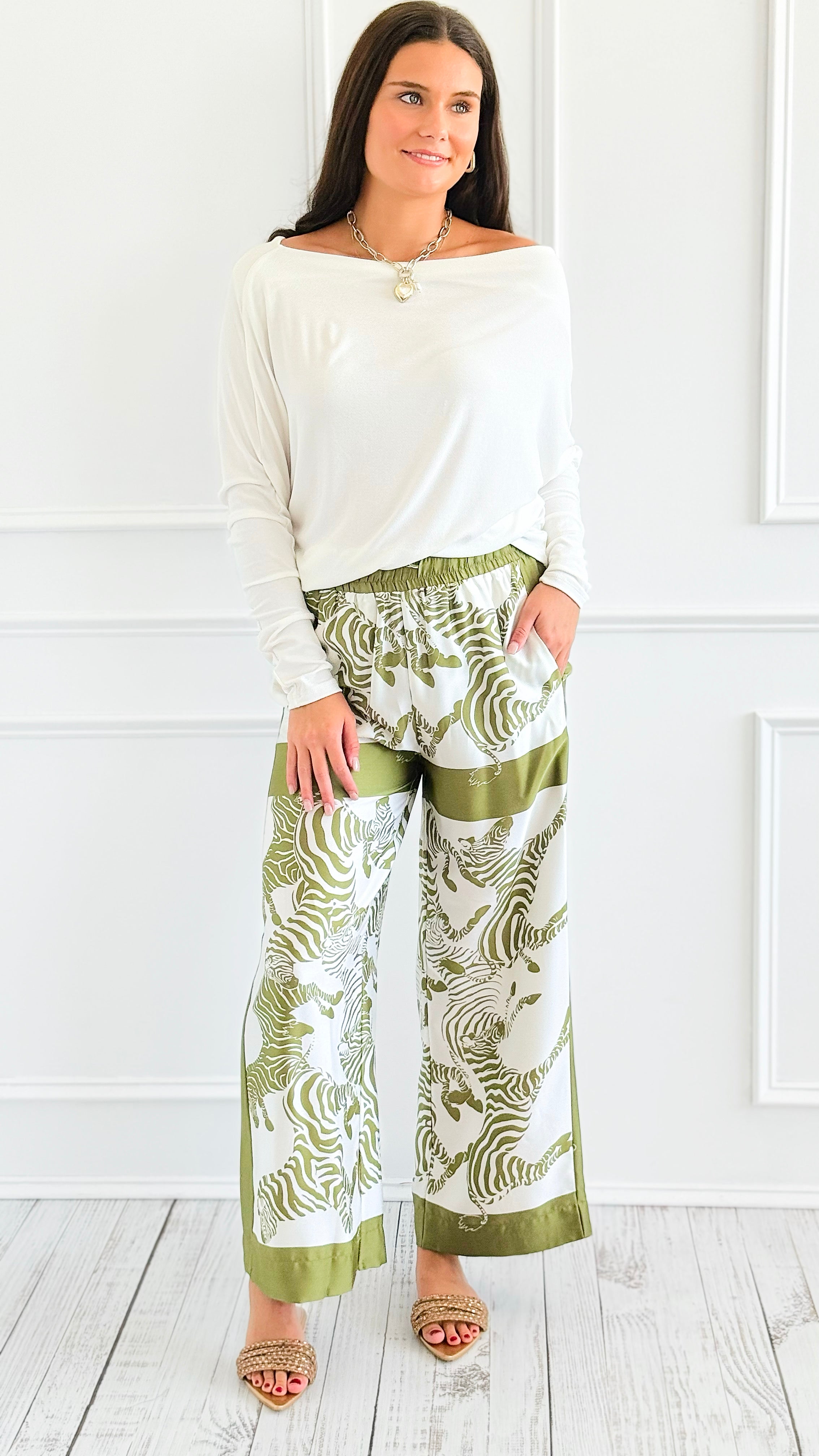 Wild Walk Lounge Pants-170 Bottoms-GLAM-Coastal Bloom Boutique, find the trendiest versions of the popular styles and looks Located in Indialantic, FL