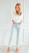 Cool Confidence Crop Straight Leg Jeans-190 Denim-Mica Denim-Coastal Bloom Boutique, find the trendiest versions of the popular styles and looks Located in Indialantic, FL