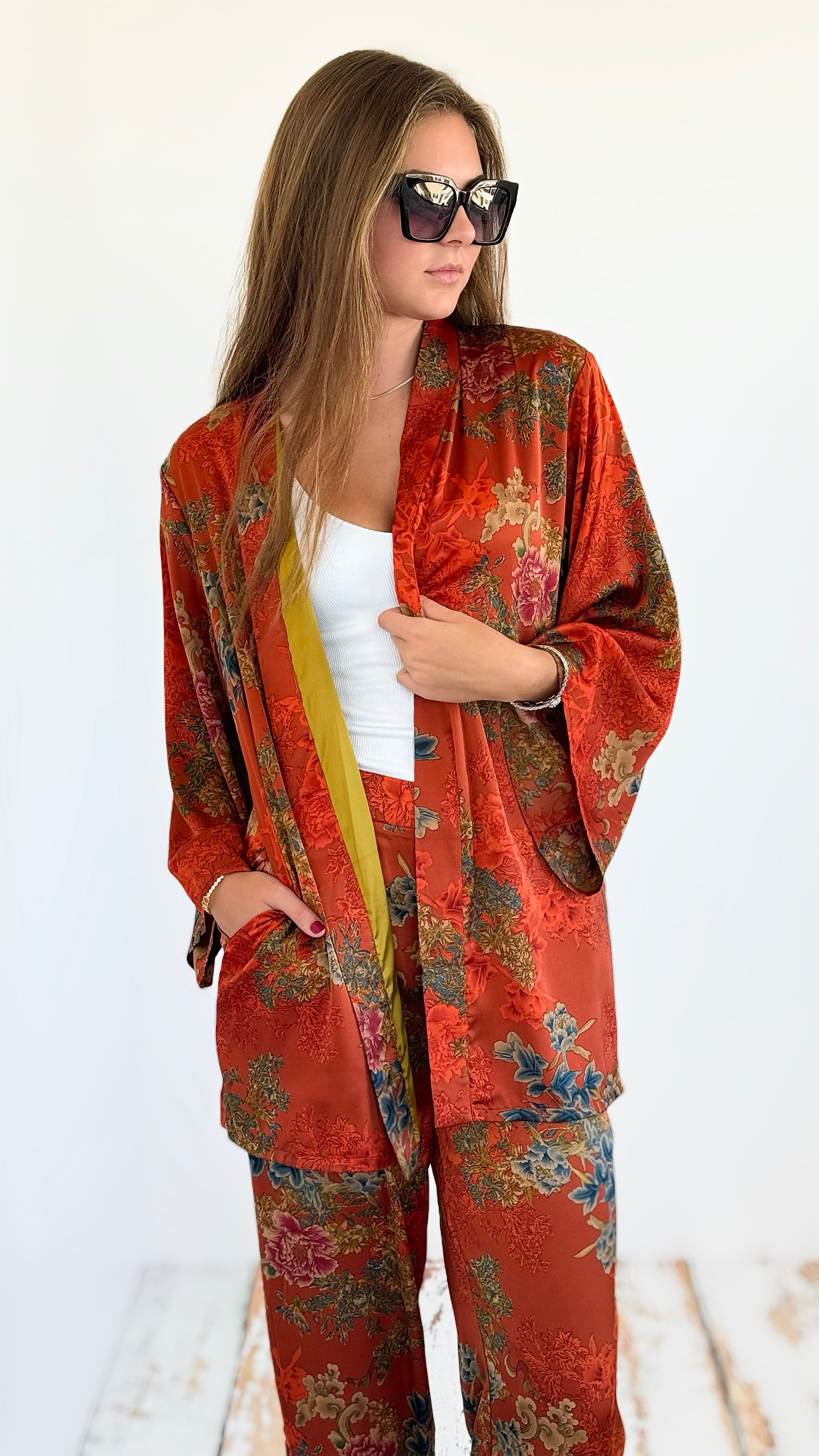 Autumn Garden Kimono-150 Cardigans/Layers-Paparazzi-Coastal Bloom Boutique, find the trendiest versions of the popular styles and looks Located in Indialantic, FL