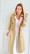 Paris Forecast Italian Long Coat-160 Jackets-KZ SENA-Coastal Bloom Boutique, find the trendiest versions of the popular styles and looks Located in Indialantic, FL
