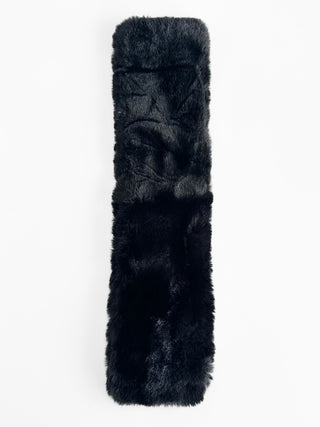 Midnight Luxe Vegan Fur Wrap - Black-240 Bags-NYW-Coastal Bloom Boutique, find the trendiest versions of the popular styles and looks Located in Indialantic, FL