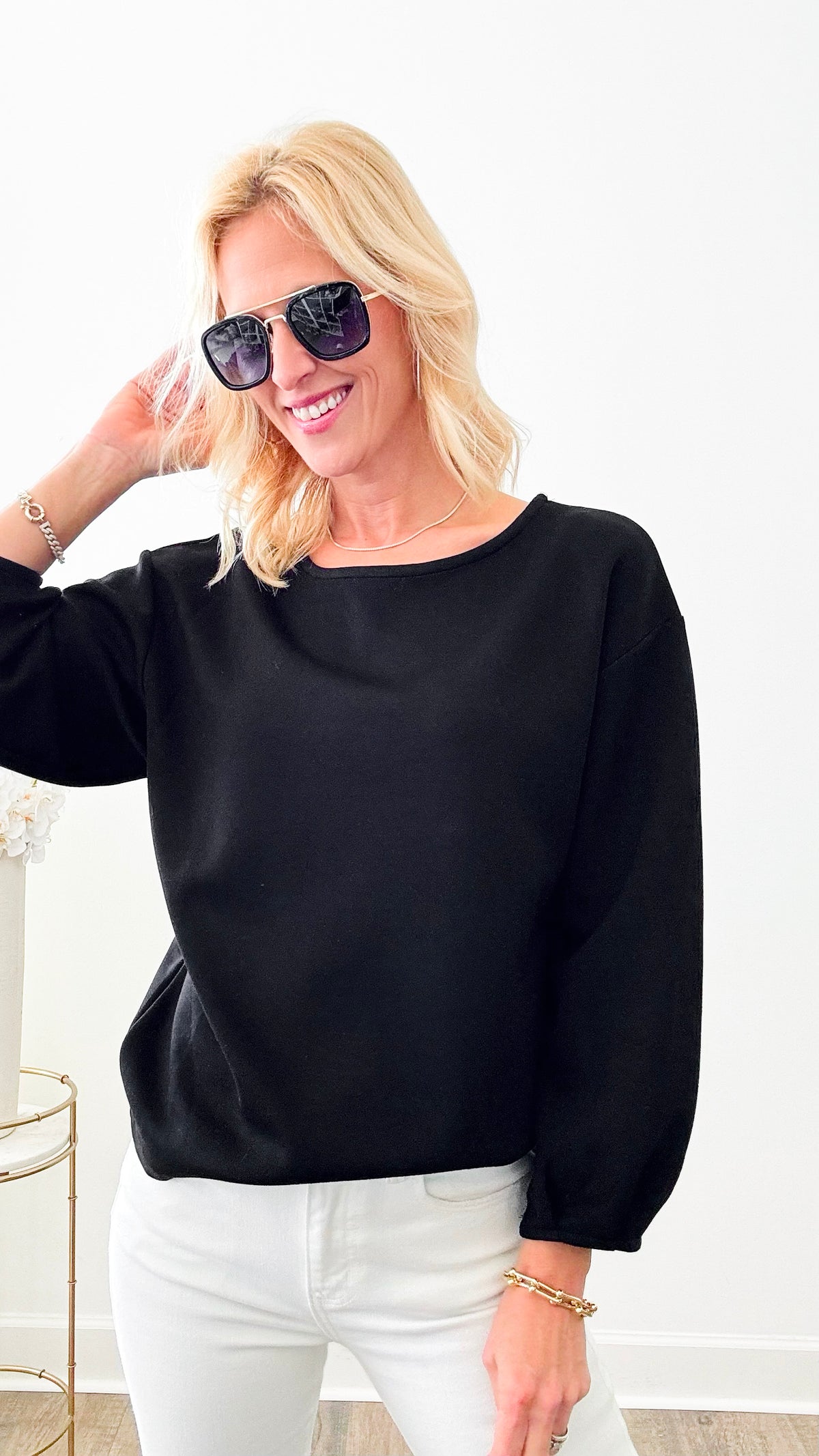 Butter Modal Dropped Shoulder Top-130 Long Sleeve Tops-Before You-Coastal Bloom Boutique, find the trendiest versions of the popular styles and looks Located in Indialantic, FL