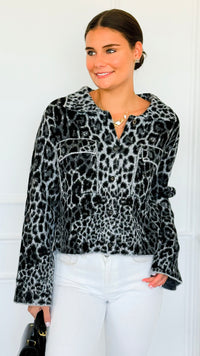 Wild Intentions Sweater Jacket-160 Jackets-White Birch-Coastal Bloom Boutique, find the trendiest versions of the popular styles and looks Located in Indialantic, FL