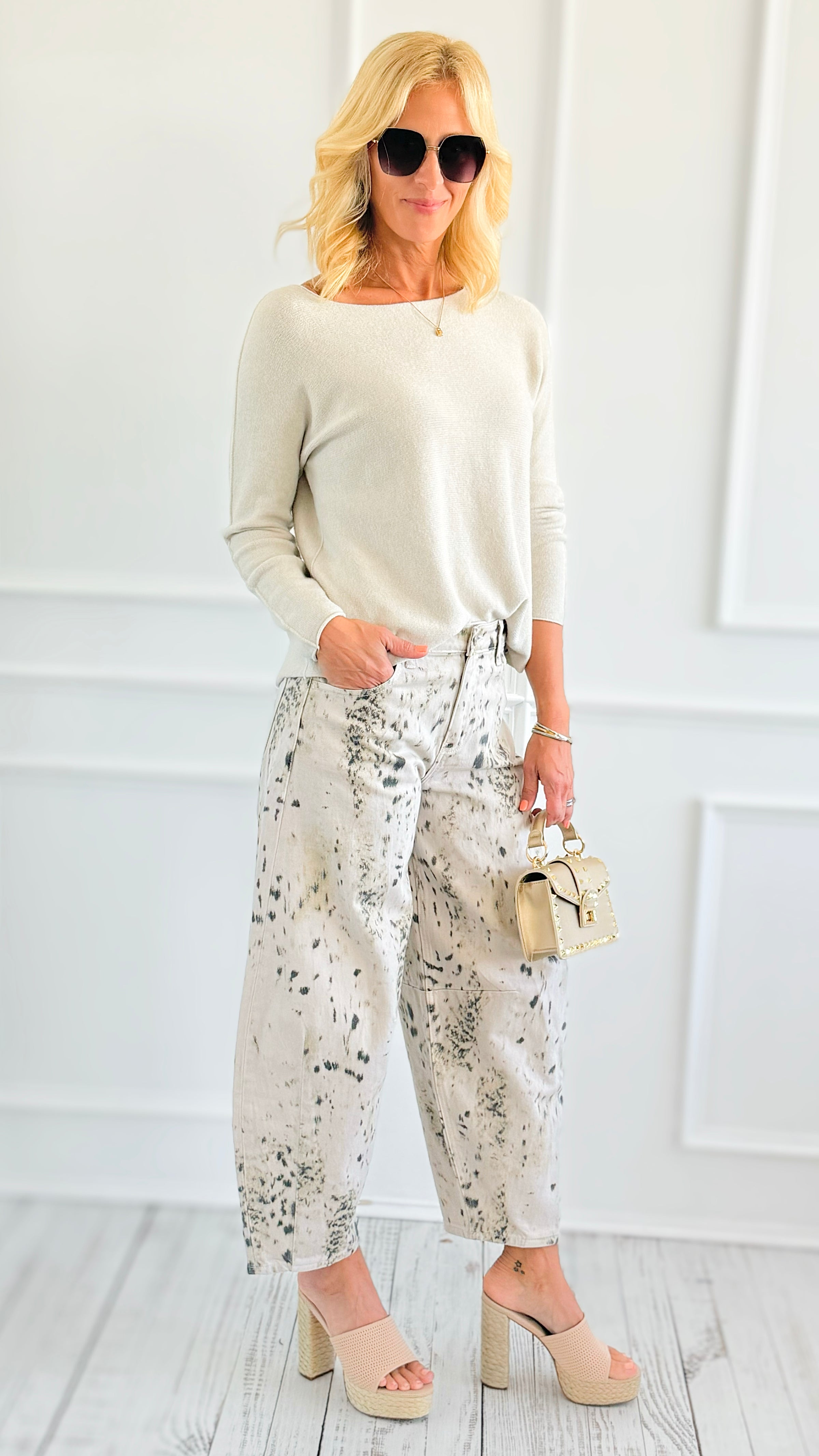 Artful Ease Relaxed Pants-170 Bottoms-Kan Can USA-Coastal Bloom Boutique, find the trendiest versions of the popular styles and looks Located in Indialantic, FL