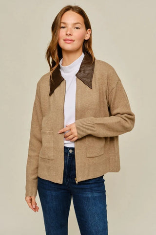 Edge of Chic Zip Cardigan