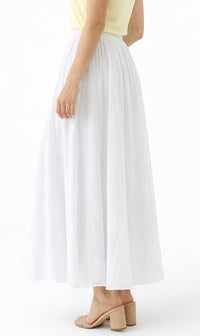 Serenity Italian Skirt- White