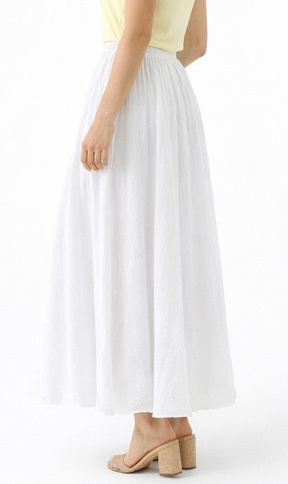 Serenity Italian Skirt- White