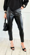 After Dark Vegan Leather Pants - Black-170 Bottoms-Must Have-Coastal Bloom Boutique, find the trendiest versions of the popular styles and looks Located in Indialantic, FL