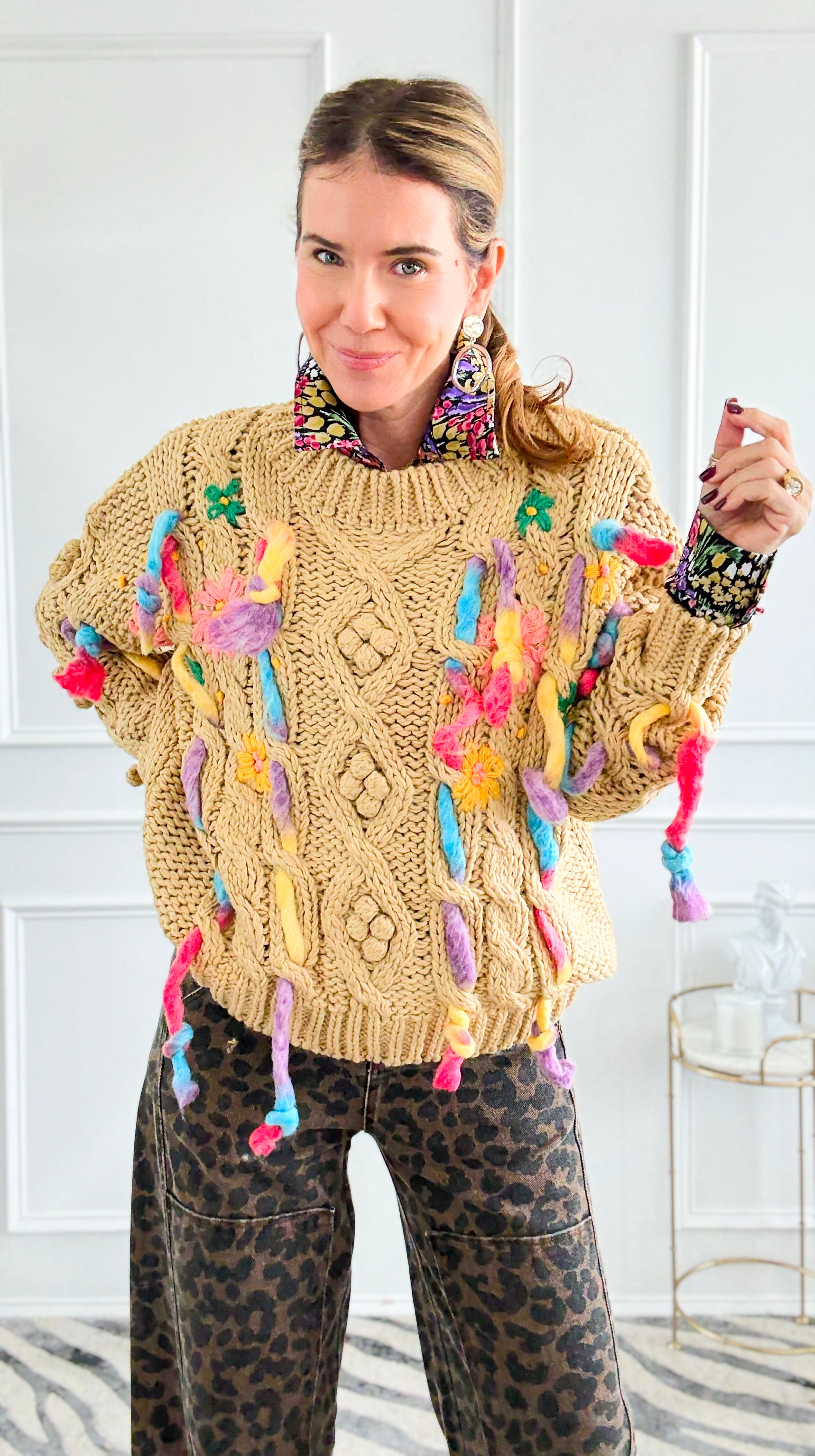 Stitched in Bloom Knit Sweater