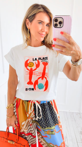 Seaside Lobster Italian Graphic Tee