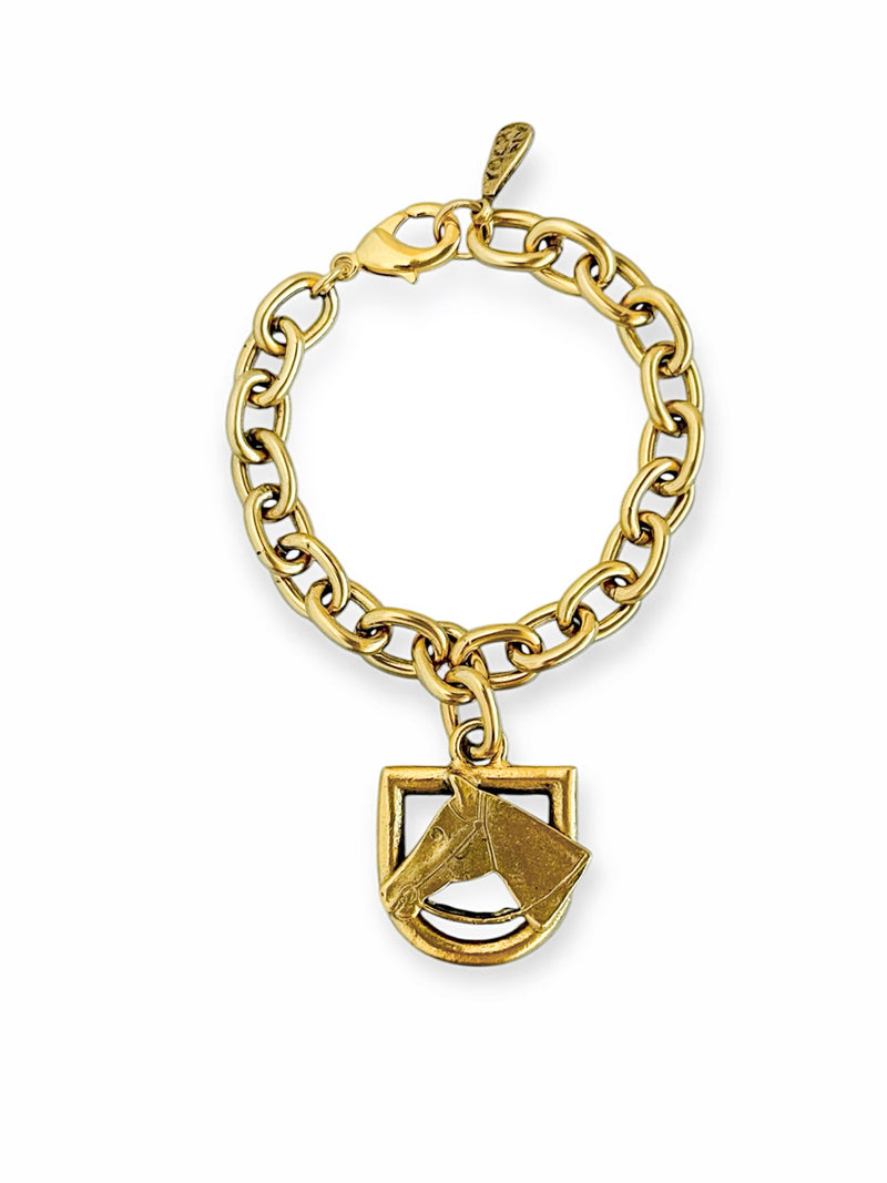 Horsebit Head Bracelet - YOCHI-230 Jewelry-YOCHI-Coastal Bloom Boutique, find the trendiest versions of the popular styles and looks Located in Indialantic, FL