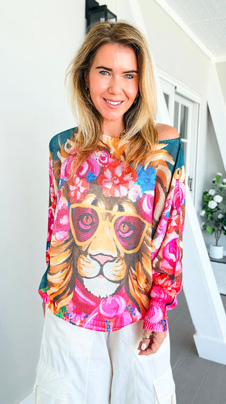 Petals Lion Italian St Tropez Knit