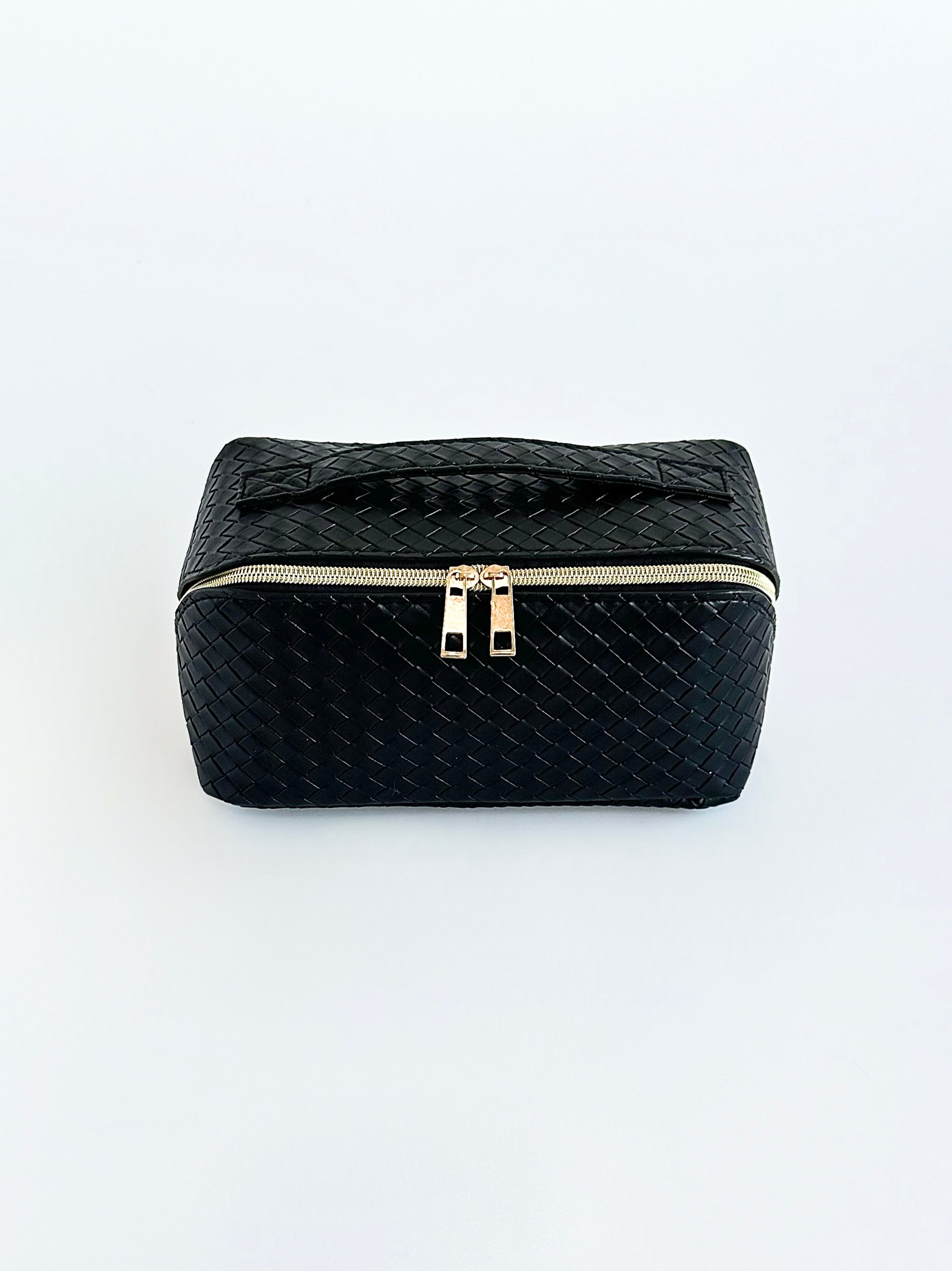 Luxe Woven Essentials Bag - Black-260 Other Accessories-Zenana-Coastal Bloom Boutique, find the trendiest versions of the popular styles and looks Located in Indialantic, FL