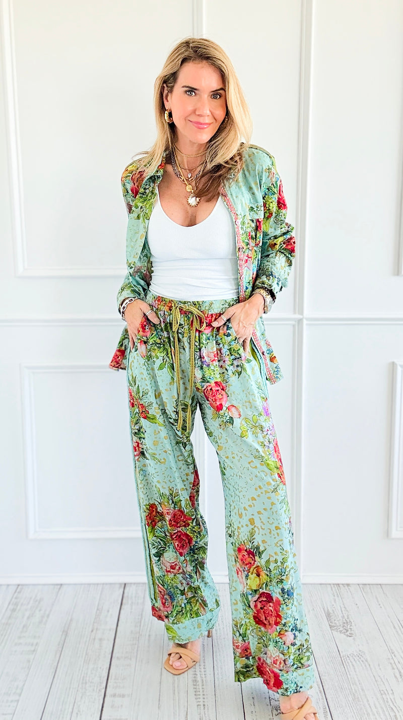 Cordelia Bloom Pants-170 Bottoms-Aratta-Coastal Bloom Boutique, find the trendiest versions of the popular styles and looks Located in Indialantic, FL