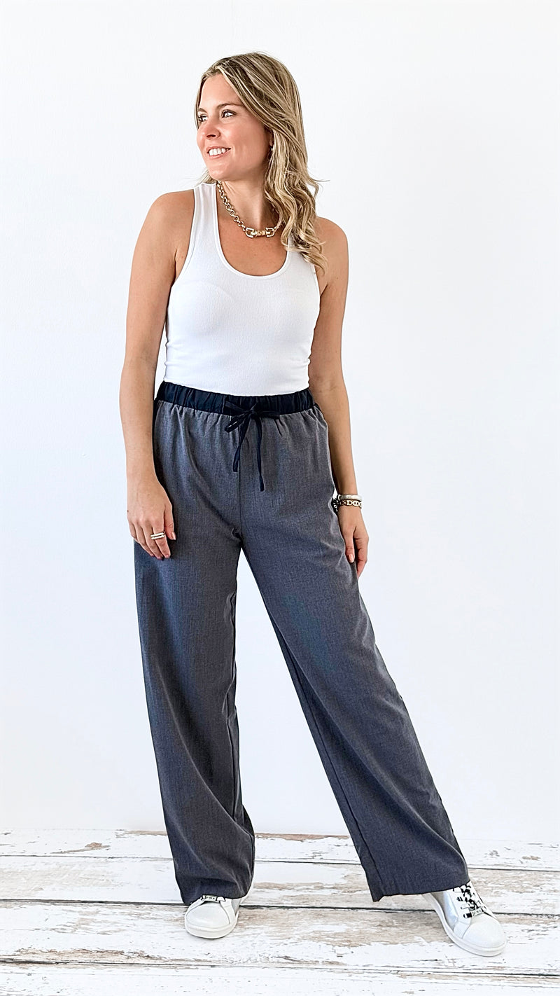 Relaxed Tailored Drawstring Joggers-180 Joggers-GIGIO-Coastal Bloom Boutique, find the trendiest versions of the popular styles and looks Located in Indialantic, FL