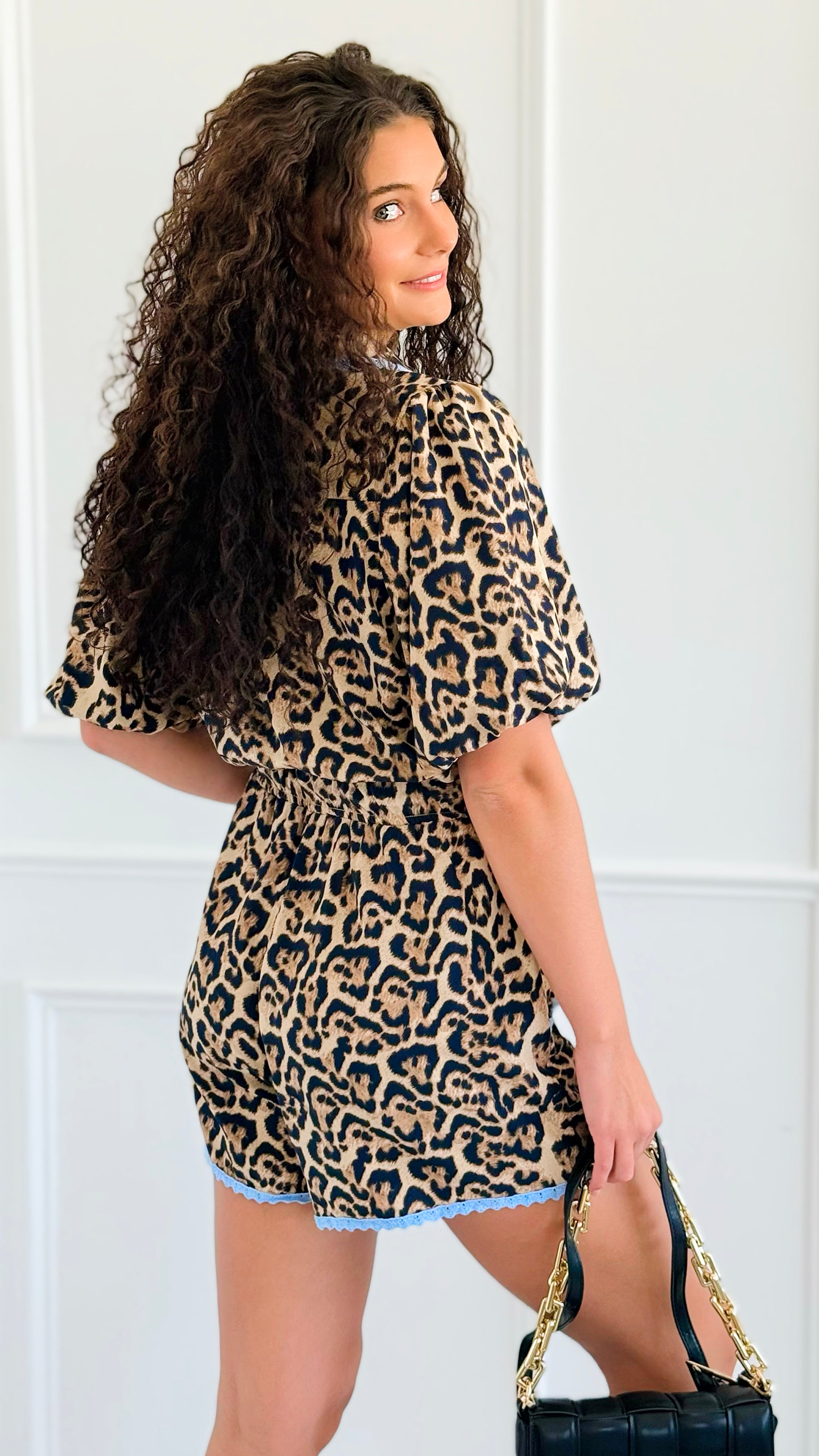 Safari Sunset Button Down Romper-200 Dresses/Jumpsuits/Rompers-Anniewear-Coastal Bloom Boutique, find the trendiest versions of the popular styles and looks Located in Indialantic, FL