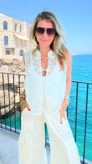 Heirloom Lace Italian Vest