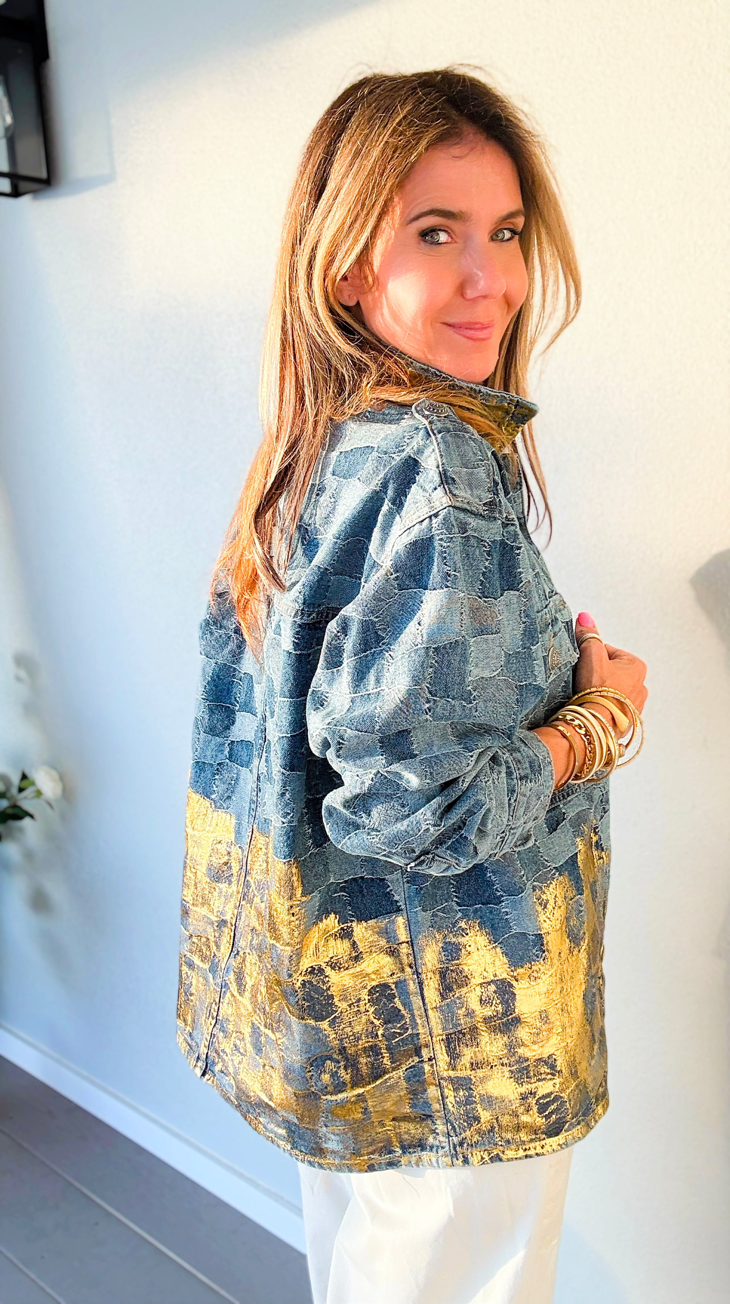 CB Custom - Gold Rush Denim Jacket