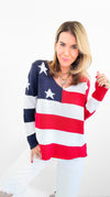 American Dream Sweater-140 Sweaters-MIRACLE-Coastal Bloom Boutique, find the trendiest versions of the popular styles and looks Located in Indialantic, FL