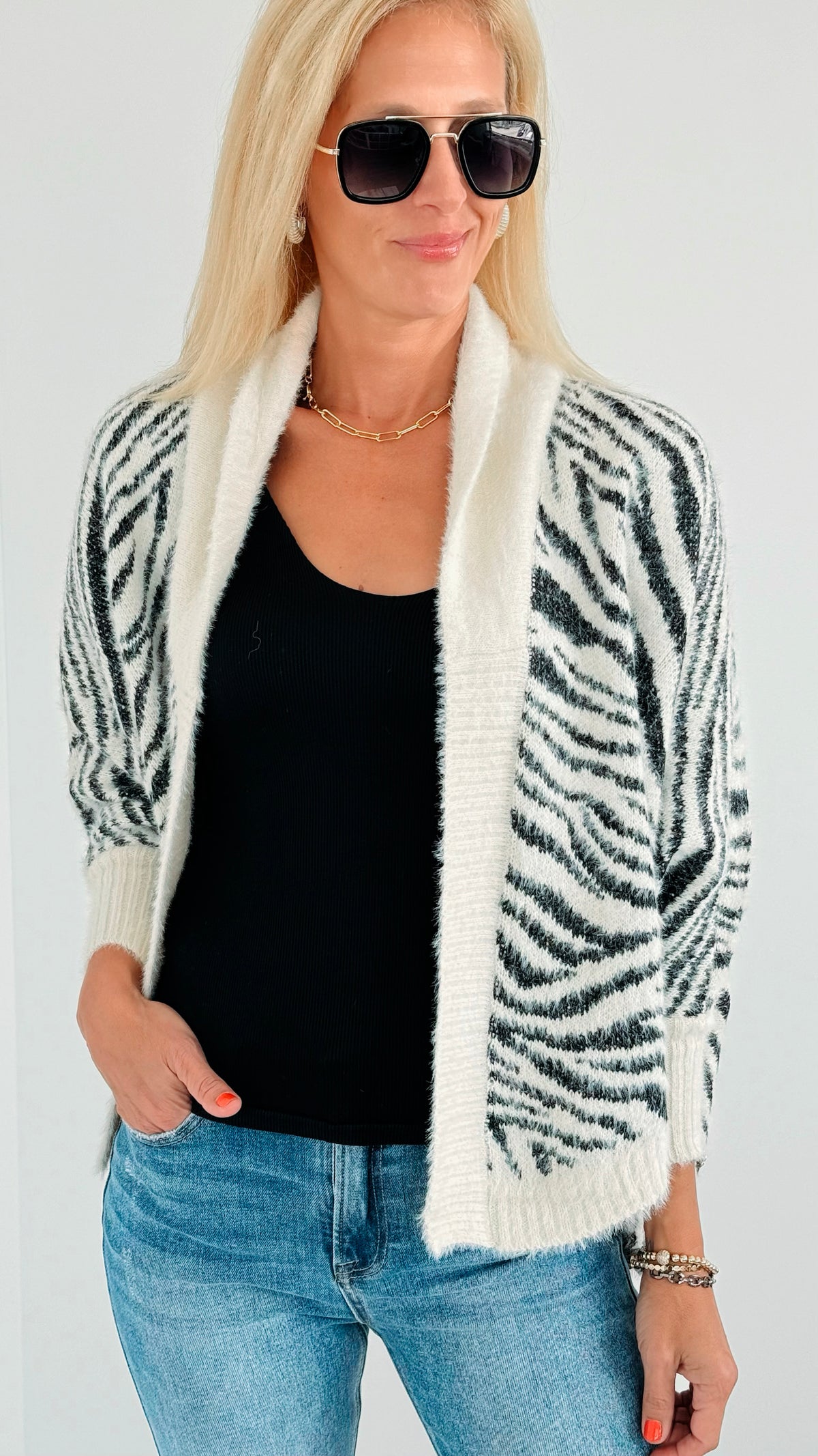 Safari Dolman Sleeves Cardigan-150 Cardigans/Layers-On Blue-Coastal Bloom Boutique, find the trendiest versions of the popular styles and looks Located in Indialantic, FL