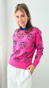 Pop Cat Sweater-140 Sweaters-CBALY-Coastal Bloom Boutique, find the trendiest versions of the popular styles and looks Located in Indialantic, FL