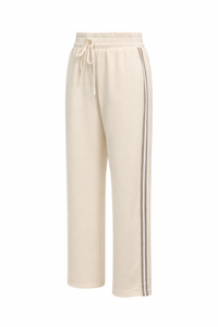 Side Stripe Lounge Pants - Ecru