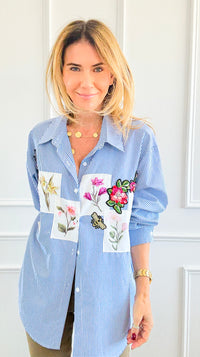 Botanical Gardens Blouse-170 Bottoms-SEÑORITA C-Coastal Bloom Boutique, find the trendiest versions of the popular styles and looks Located in Indialantic, FL