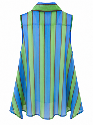Color Club Sleeveless Italian Top- Pool Party