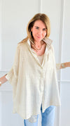 Glow Drift Italian Button Top-170 Bottoms-SEÑORITA C-Coastal Bloom Boutique, find the trendiest versions of the popular styles and looks Located in Indialantic, FL